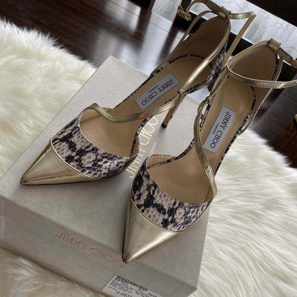 Jimmy Choo point toe heels size 38 1/2 - Picture 1 of 3
